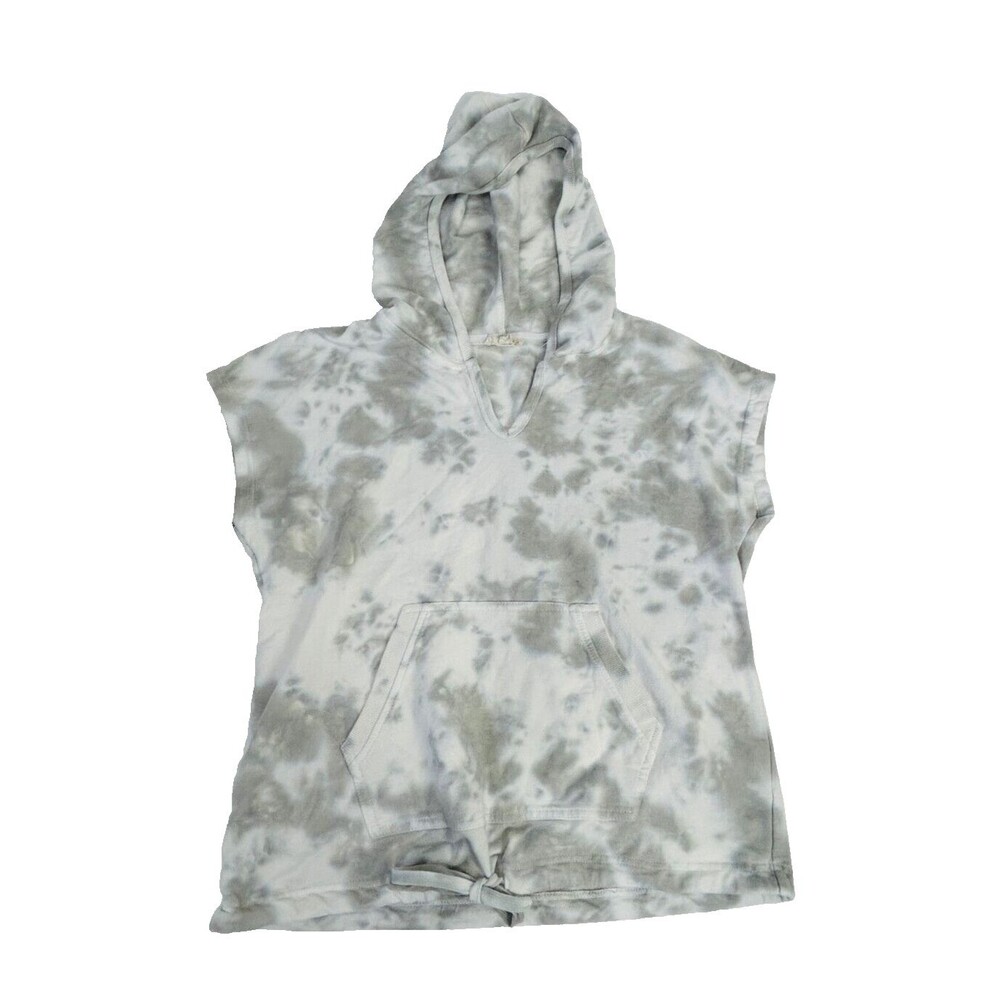 Jane & Delancey Sweatshirt Top Medium Short Sleeve Tie Tye Cinch Pull Streetwear